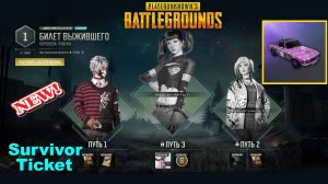 PUBG x NewJeans ✅New Билет Выжившего Королева Гранжа /ОБЗОР✅ New Survivor Ticket Grunge Queen/REVIEW