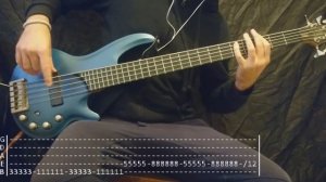 Papa Roach - Between Angels And Insects Bass Cover (Tabs)