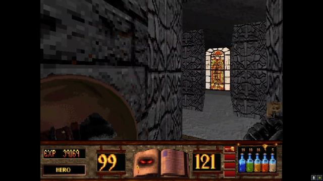 Witchaven II: Blood Vengeance (DOSBox) - Level 4 Eye of Midian - Uncommented смотреть онлайн