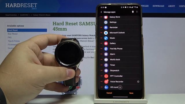 How to Delete Applications on SAMSUNG Galaxy Watch 3 – Erase App Data смотреть онлайн
