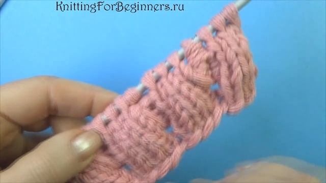 Колоски Узор вязания спицами 76 смотреть онлайн