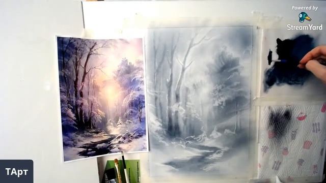 Как нарисовать пейзаж красками в технике сухая кисть. Рисуем пейзаж маслом, обучение рисованию