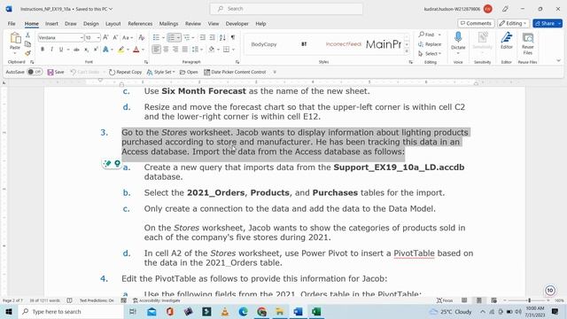 Excel Module 10 SAM Project A | New Perspectives Excel 2019 | Complete Academic Help