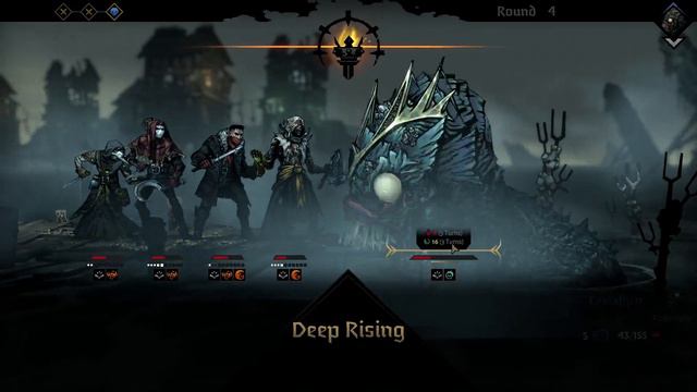 Darkest Dungeon II: Чумница, Шут, Разбойник и Флагеллянт против Левиафана смотреть онлайн