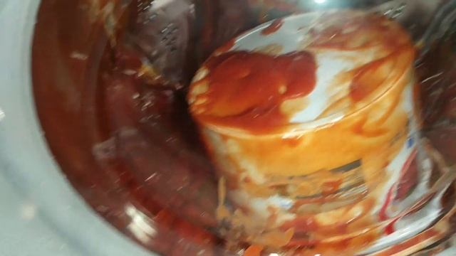 Experiment - A Bucket Of Tomato Paste - In A Washing Machine