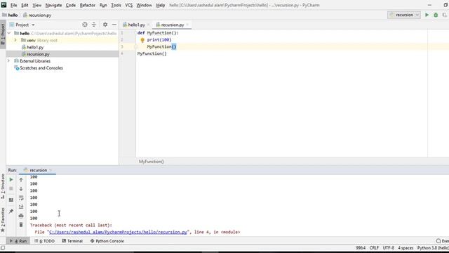 47. Python Bangla Tutorial for Beginners | Recursion in Python | Recursion Explained | Study Mart