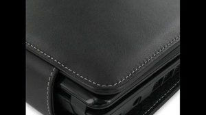 PDair Leather Case for MSI Wind U100/U100X (for 3 Cell Battery) - Book Type (Black)