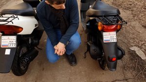 Сравниваем самые дешевые скутеры из Японии. Honda Dio и Suzuki Lets 4.