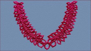 Колье, связанное крючком. Украшение крючком.