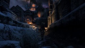 ELDER SCROLLS: SKYRIM Walking Through Four Towns at Night | Ambient Soundtrack