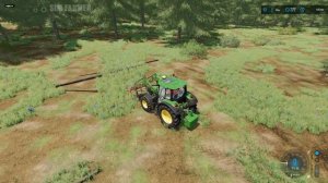 No Man's Land #7 FS22 Timelapse Building a Sheep Pasture, Buying Sheep, Sowing Soybeans & Grass