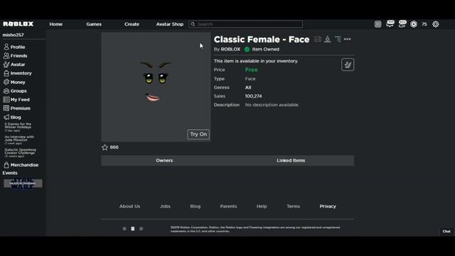[FREE ITEM] How to get Two Free Classic Faces | Roblox смотреть онлайн