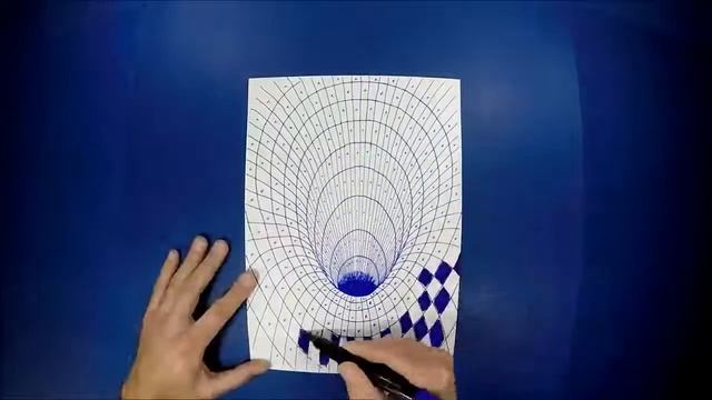 3D РИСУНОК ЧЁРНОЙ ДЫРЫ В КВАДРАТ | КАК НАРИСОВАТЬ ЧЁРНУЮ ДЫРУ В СИНИЙ КВАДРАТ ГА ОБЫЧНОМ ЛИСТЕ | DI смотреть онлайн