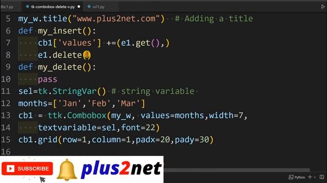 Tkinter Combobox adding or removing options by using user entered data through entry widget смотреть онлайн