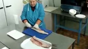Разделка рыбы на филе часть 1