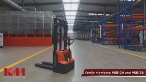 Штабелеры электрические самоходные с литиевой батареей Noblelift PSE12B и PSE12N
