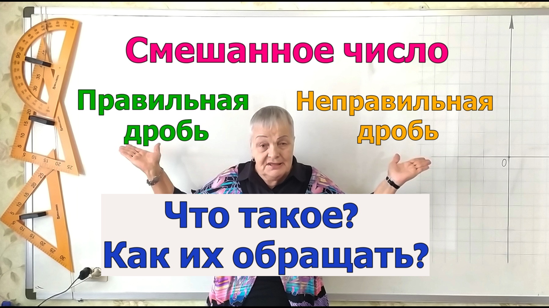 Правильная и неправильная дроби. Смешанное число. Обращение дробей в смешанное число и наоборот.