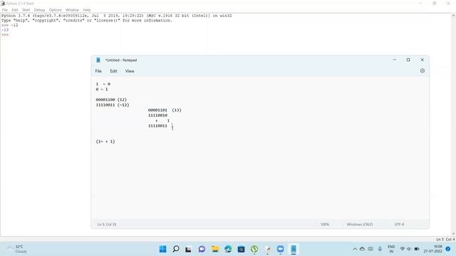 |python tutorial| Day-13.1| "Bitwise Operators"| python for beginners| python class|