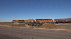 BNSF South of Satanta Kansas on the Cimarron Valley RR November 23 2019.