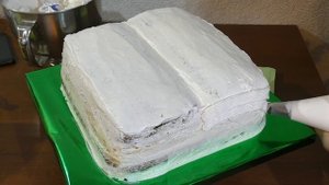 Кремовый торт КНИГА Как сделать торт в виде книги Cream cake BOOK