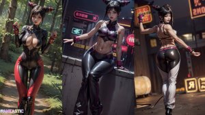 Street Fighter Juri Han искусство ИИ Лукбук | Whats Up Suckaz, She Makes Me Go - DJ Madeaw #aiart