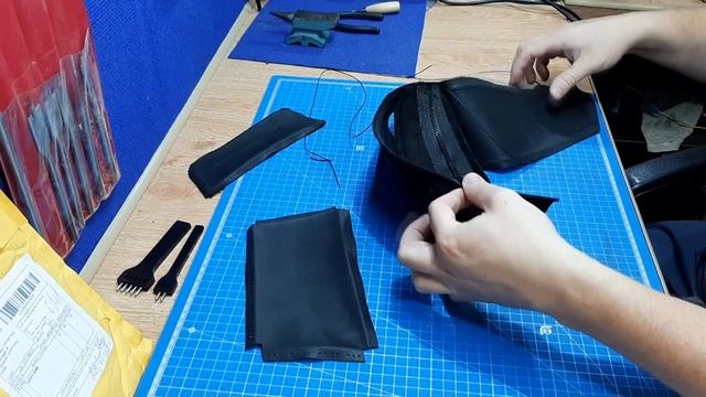 Сумка бананка на пояс из кожи своими руками + Выкройка PDF смотреть онлайн