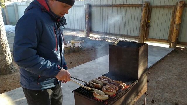 Советую Посмотреть,Куриные сосиски на мангале ?