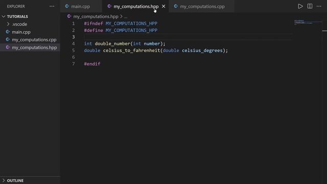 C++ - Organize your Functions with Header and Implementation Files (.hpp and .cpp) смотреть онлайн