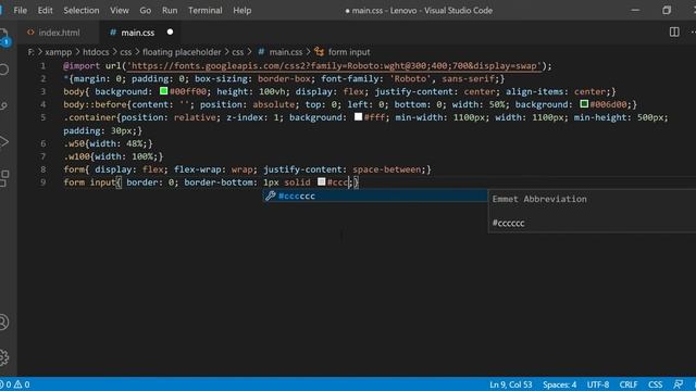 Contact Us Page using Html5 & CSS3 | Floating Placeholder CSS3 смотреть онлайн