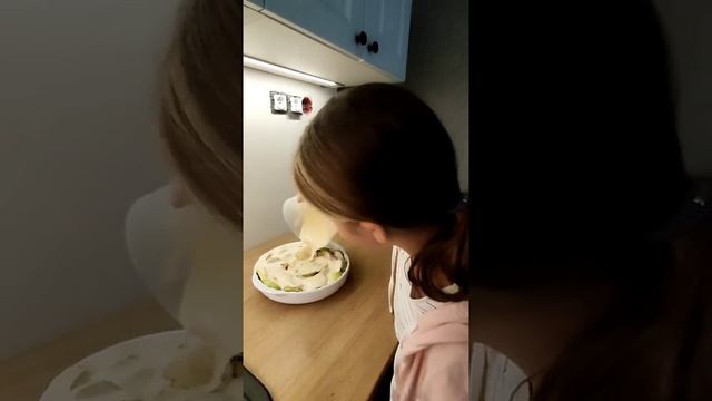 Приготовление шарлотки