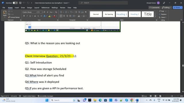 Java Spring Boot Microservices Kafka Hibernate JPA Client Real Time Interview Question Answer  2023