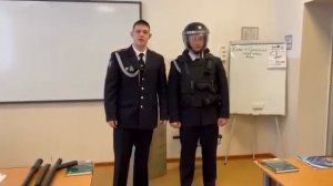 В Колледже полиции прошло практическое занятие по применению средств обороны