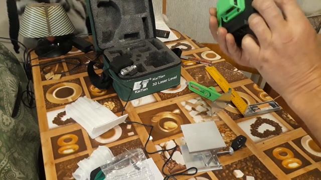 Лазерный уровень KaiTian 12 линий, 3D самонивелирующийся 360