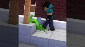 Dream Vs Herobrine fight animation #short