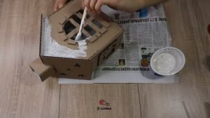ОЧЕНЬ ПРОСТО И БЮДЖЕТНО! Новогодний домик своими руками. DIY CHRISTMAS DECOR.