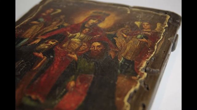 Купить Икону Киево-Печерской Божией Матери в Киеве под старину смотреть онлайн