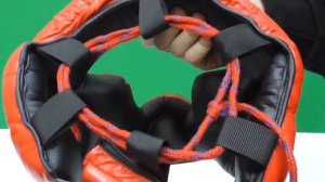 Боксерский тренировочный шлем Green-Hill Super красный