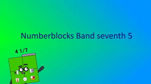 Numberblocks Band seventh 5
