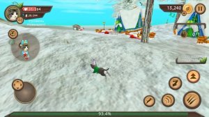 СИМУЛЯТОР КОТЕНКА #17 Виртуальный питомец Санта клаус и снеговики с оленями