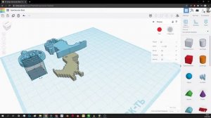 Моделирование в Tinkercad, подвижное крепление
