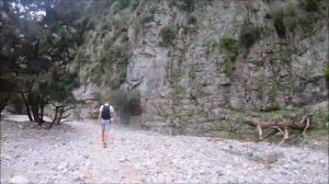 Timelapse Hiking Imbros Gorge - Crete, Greece