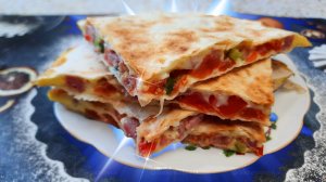 Лаваш с начинкой на сковороде!!!