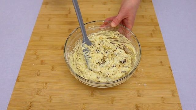 Veloce per tè o caffè. Deliziosi biscotti con noci e uvetta. смотреть онлайн