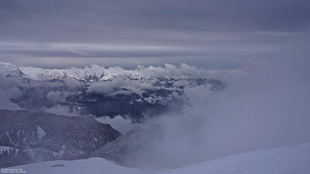 Timelapse. Облака в горах Сочи Россия. Clouds in the mountains Sochi Russia.