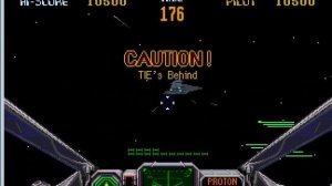 Star Wars 32X, 1994 г., Sega 32X. Фрагмент геймплея аркадной леталки с приставки Sega 32X.