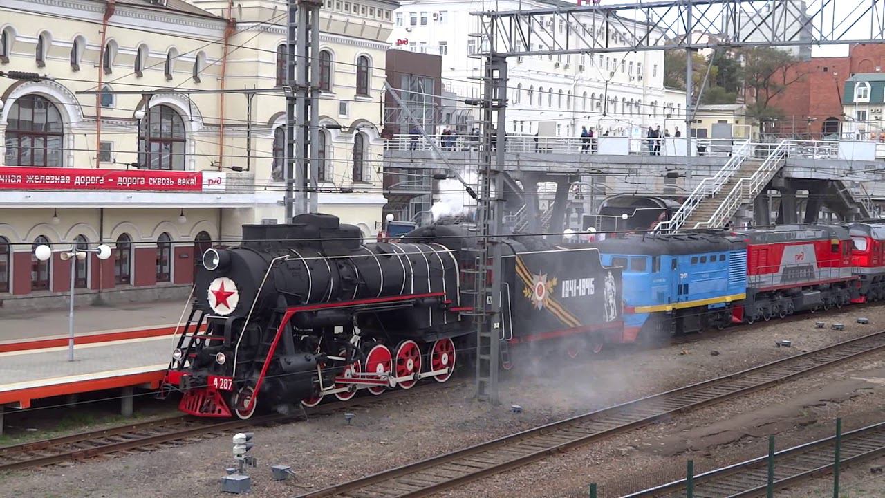 Парад железнодорожной техники (Владивосток, подготовка) смотреть онлайн