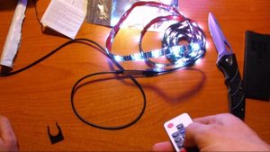 Распаковка USB светодиодной ленты. Светодиодная лента RGB USB из Китая. Подсветка компьютераРаспаков
