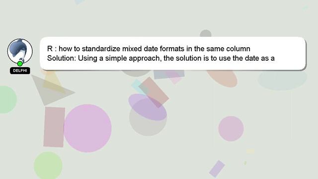R : how to standardize mixed date formats in the same column смотреть онлайн