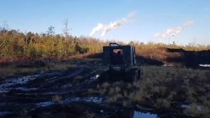 Снегоболотоход ОСТЯК Сургут болотная торфяная яма !