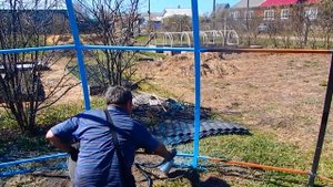 Как мы строили летний шатёр.